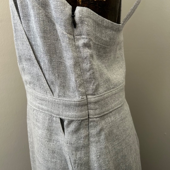 "YSTR" Light Heather Grey Linen/Cotton Blend Jumper - Picture 4 of 7